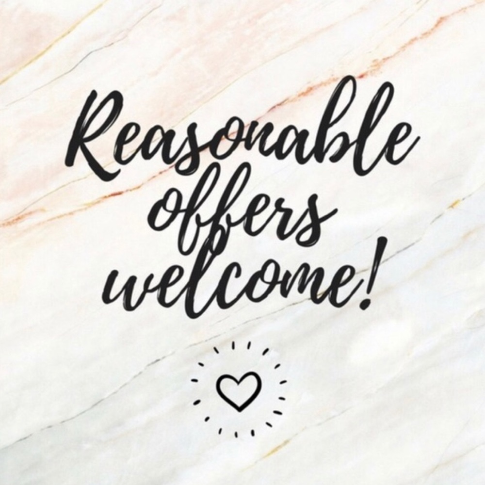 Reasonable offers are always welcome!